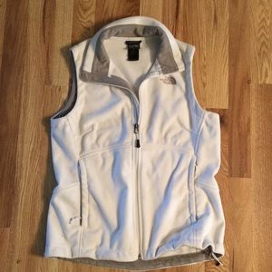 The North Face white vest